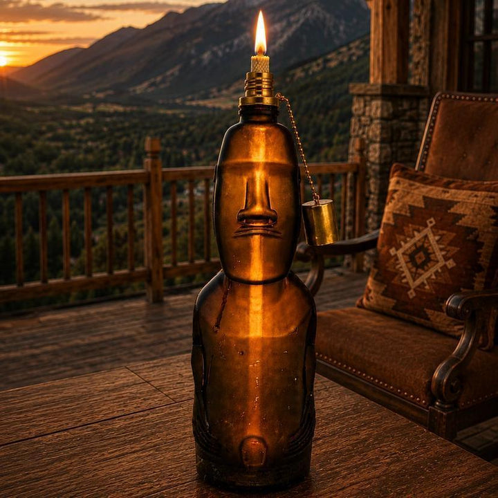 Last Call Bottle Co Capel Pisco Reservado® 1000 mL Bottle Tiki Oil Light