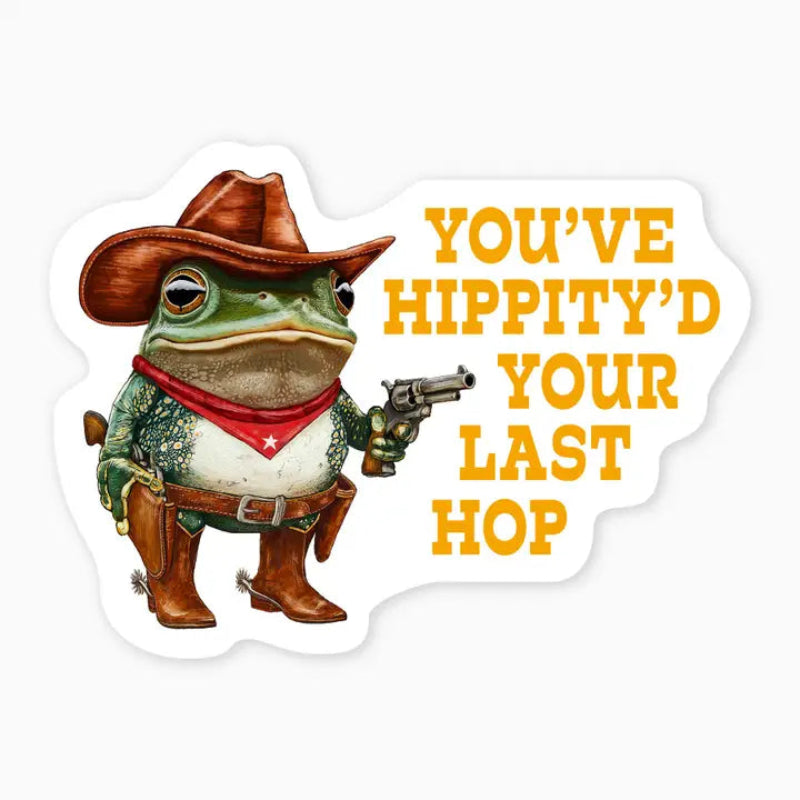 Nice Enough Sticker Hippity 3" Art Sticker