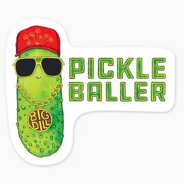 Pickle Baller 3" Art Sticker