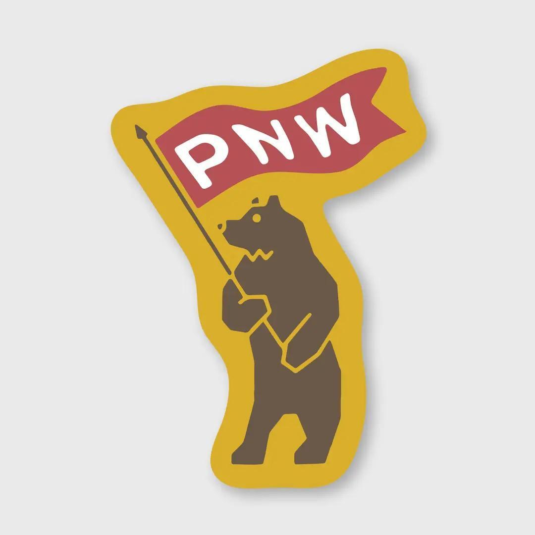 Pike Street Press PNW Bear Sticker