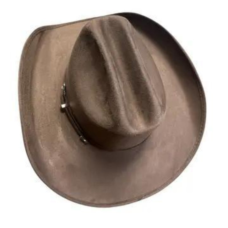 American Hat Makers New Cowboy Faux Suede Hat - Style Dutch | Brown