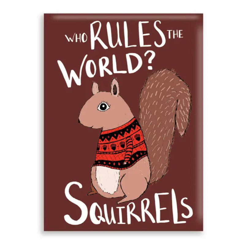 Nice Enough Sticker Squirrels Magnet