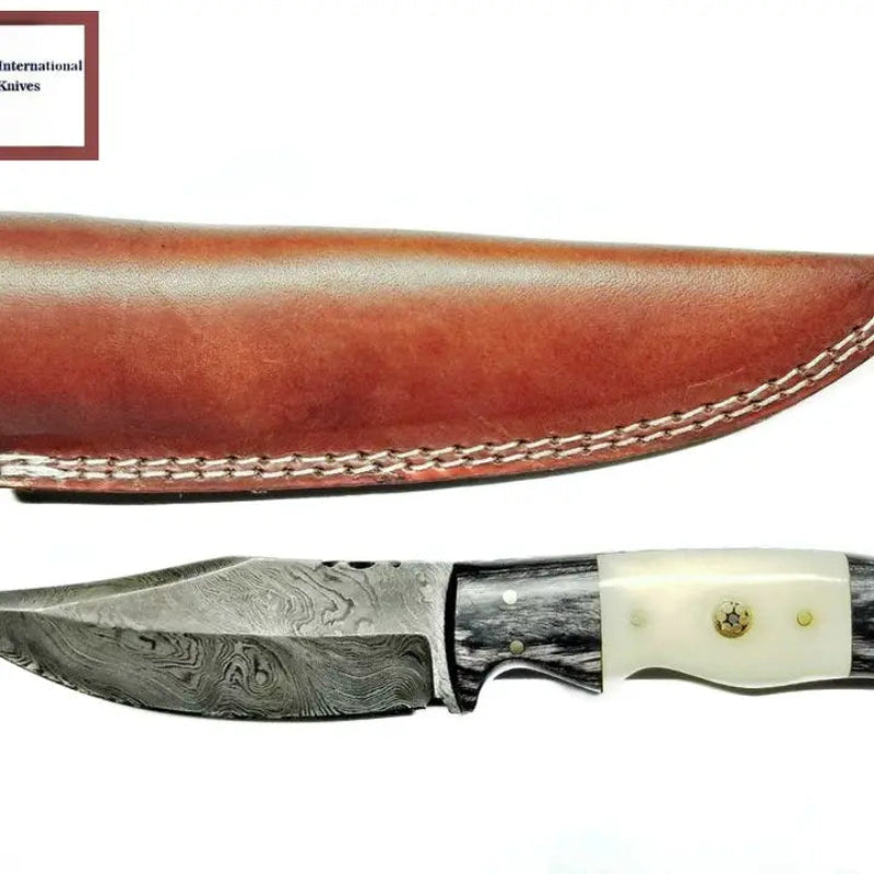 Titan International Damascus Steel Hunting Knife By Titan