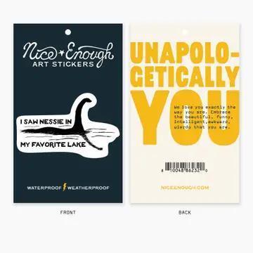 Nessie Lake Chelan Name Drop Sticker