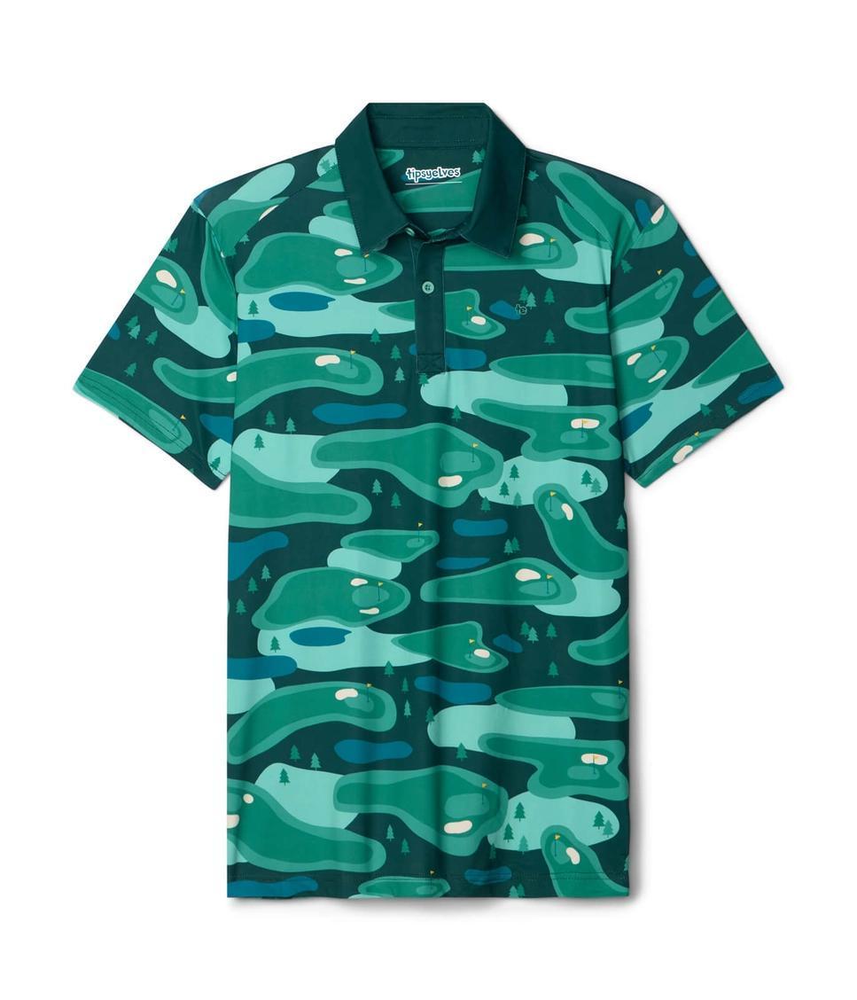 Tipsy Elves Course Camo Golf Polo