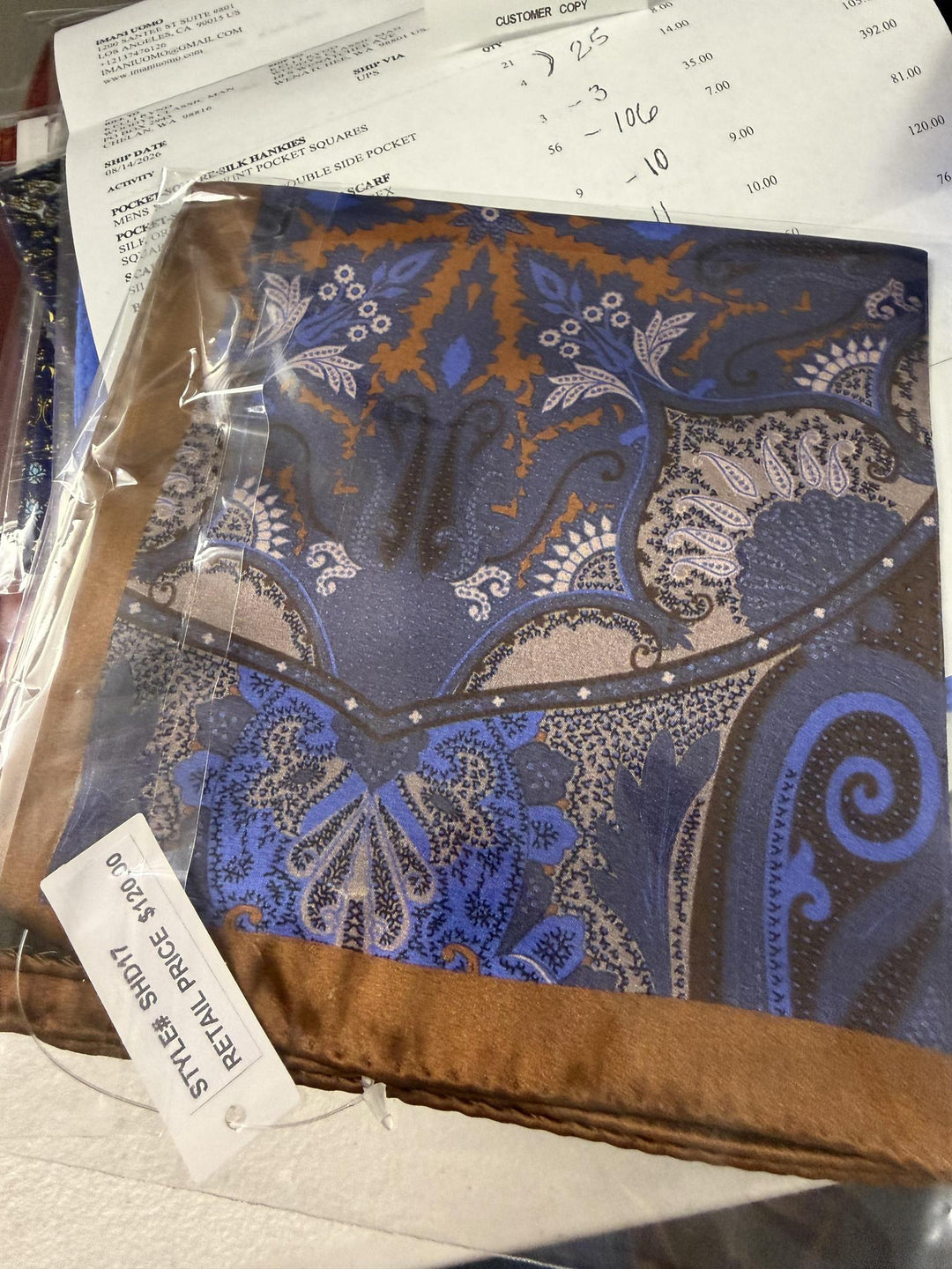 Imani Uomo Double Side Pocket Square