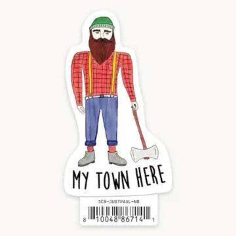 Nice Enough Stickers Just Paul - 3" Name Drop Sticker | Barcoded | Custom, non-returnable item: Leavenworth, WA