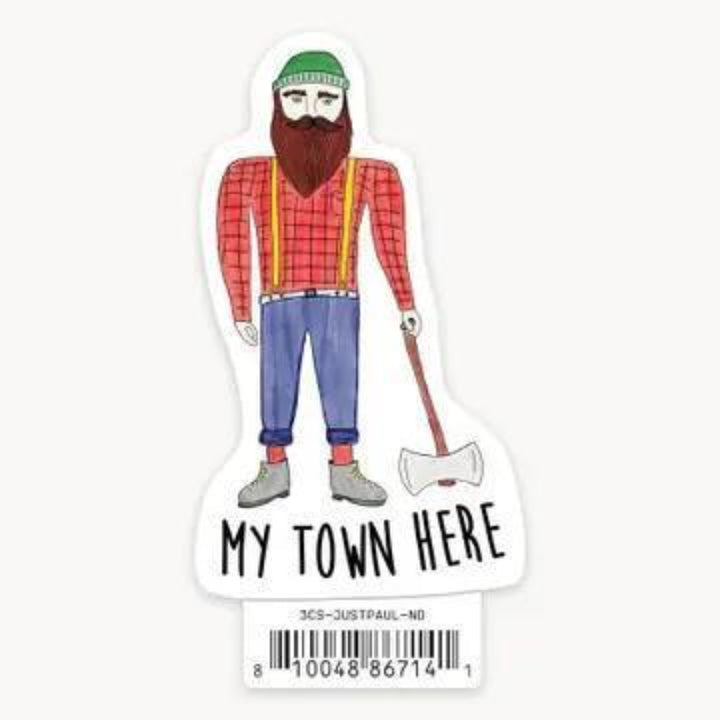 Nice Enough Stickers Just Paul - 3" Name Drop Sticker | Barcoded | Custom, non-returnable item: Leavenworth, WA