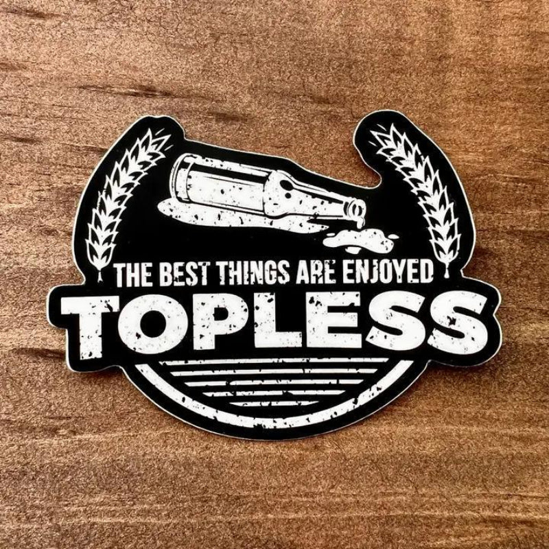 208 Tees Sticker | Hops Graphic | Weatherproof Vinyl | 3-3.5 inches