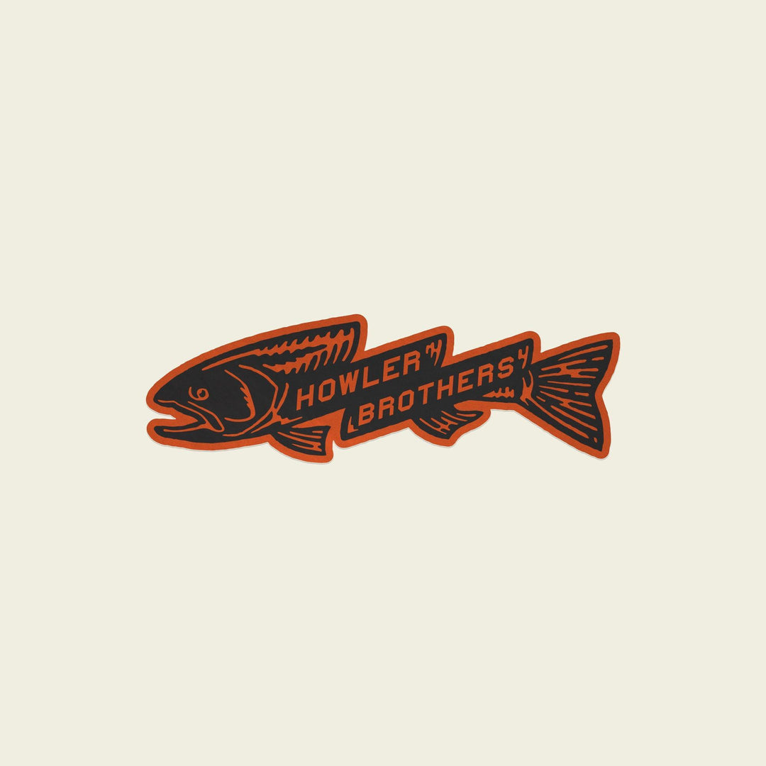 Sticker - Trout Bolt : Orange/Black