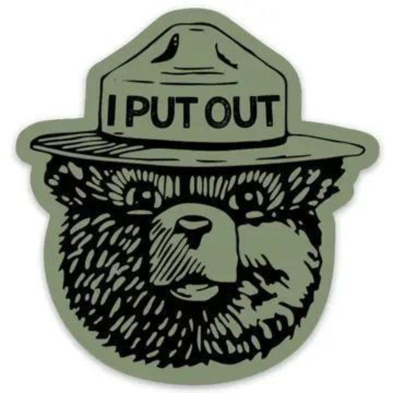 208 Tees I Put Out Sticker | Firefighter Bear | Vinyl | 3-3.5 inches
