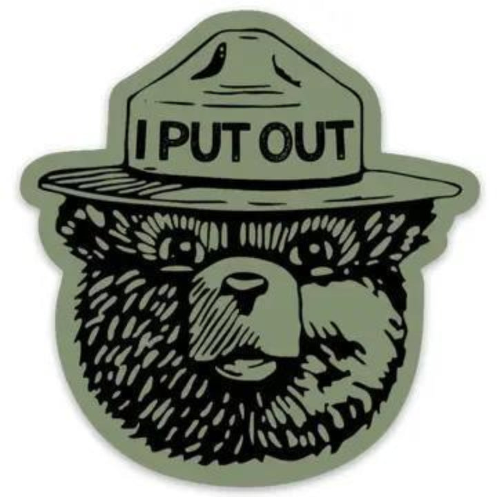 208 Tees I Put Out Sticker | Firefighter Bear | Vinyl | 3-3.5 inches