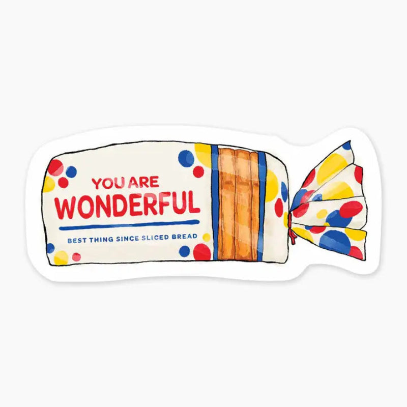Nice Enough Sticker Wonderful 3" Art Sticker