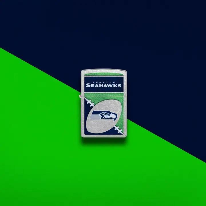 Zippo NFL Seattle Seahawks Street Chrome Windproof Lighter