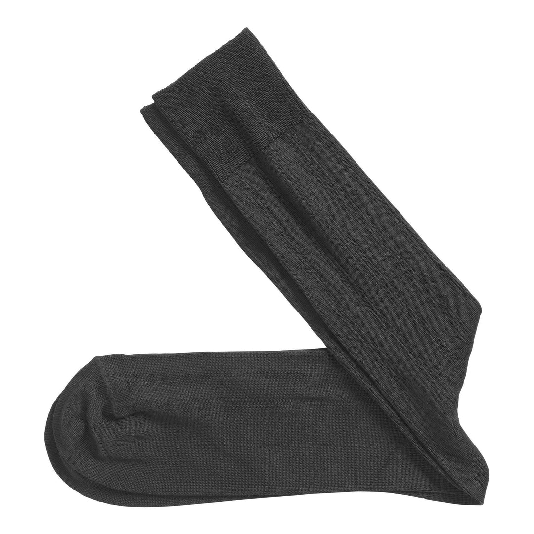 PIMA COTTON RIBBED SOCKS NA, Black