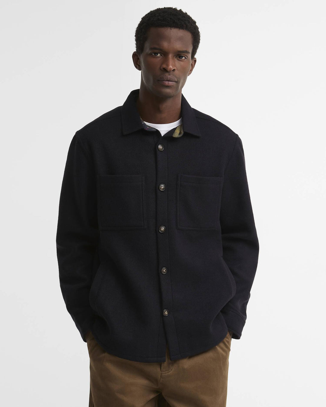 Barbour Marlow Tailored Wool Blend Overshirt