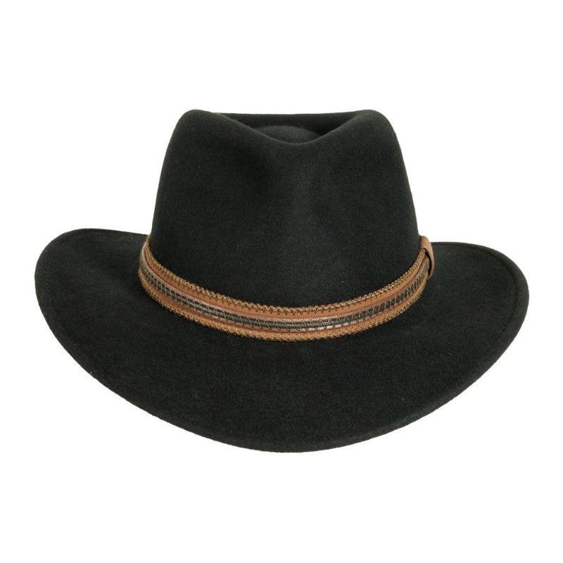 American Hat Makers Zion Crushable Wool Felt Outback Hat