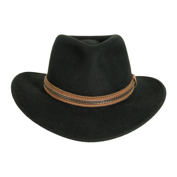 American Hat Makers Zion Crushable Wool Felt Outback Hat
