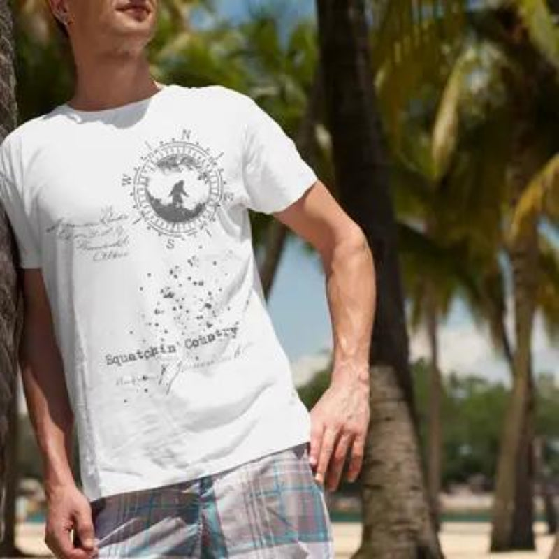Squatchin’ Country Rustic Bigfoot T-Shirt – Med / Comfort Colors