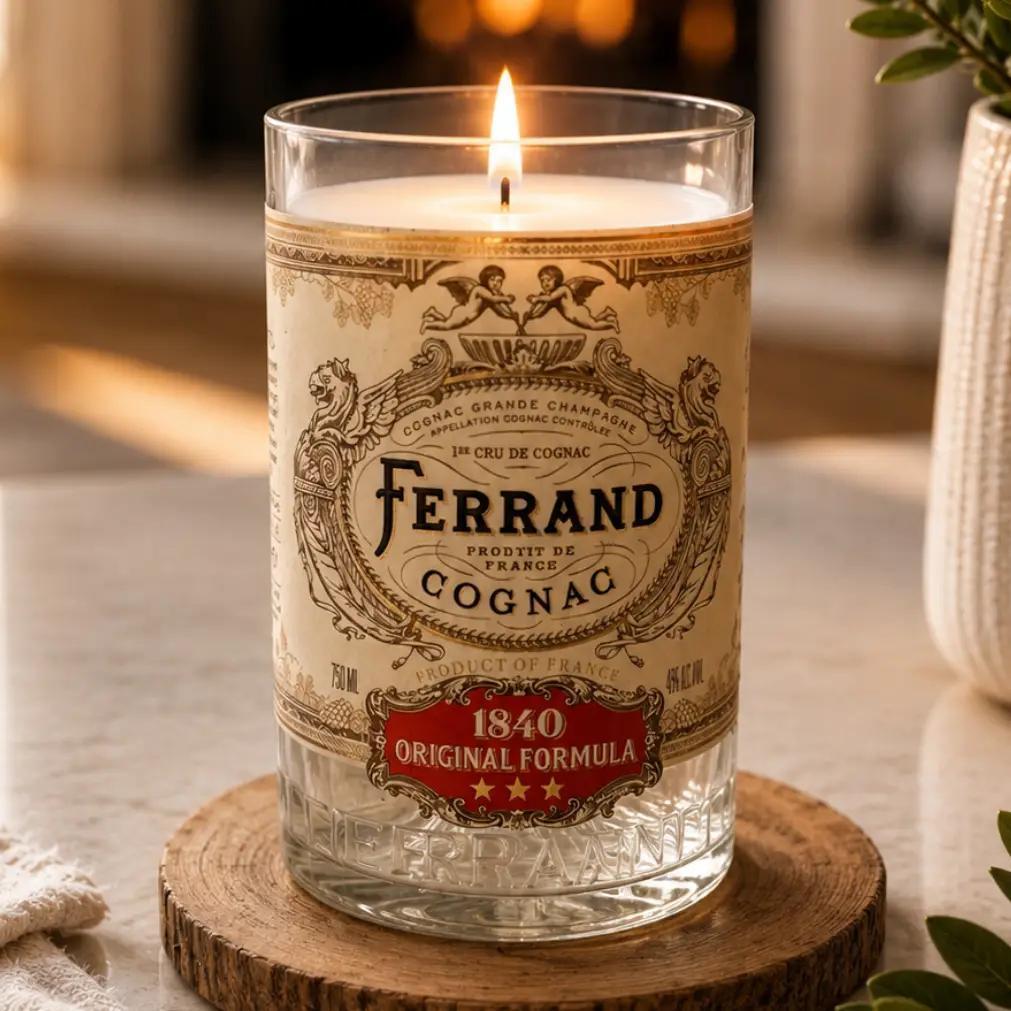 Last Call Bottle Co Ferrand® Cognac Bottle Candle 20 oz