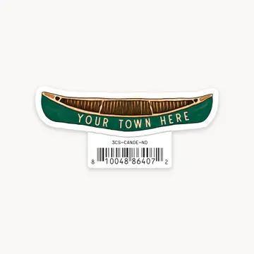Canoe – Lake Chelan Name Drop Sticker