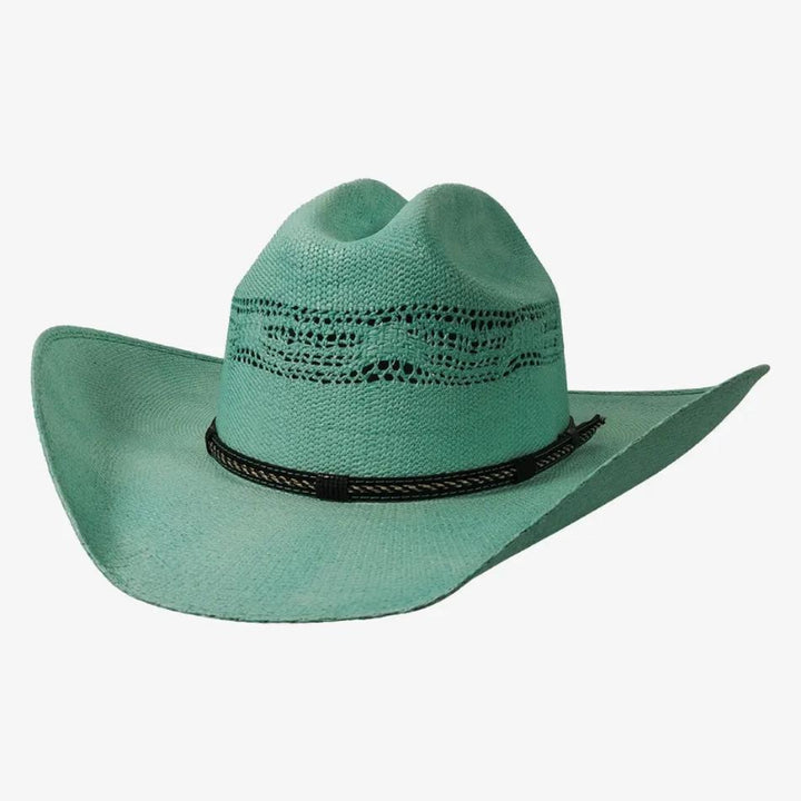American Hat Makers New Straw Cowgirl Western Hat - Style American Maverick | Turquoise