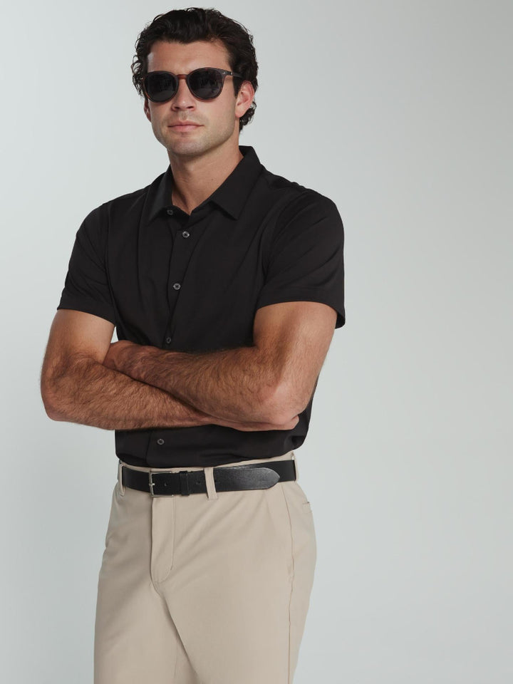 7 Diamonds Girona Short Sleeve Shirt Black
