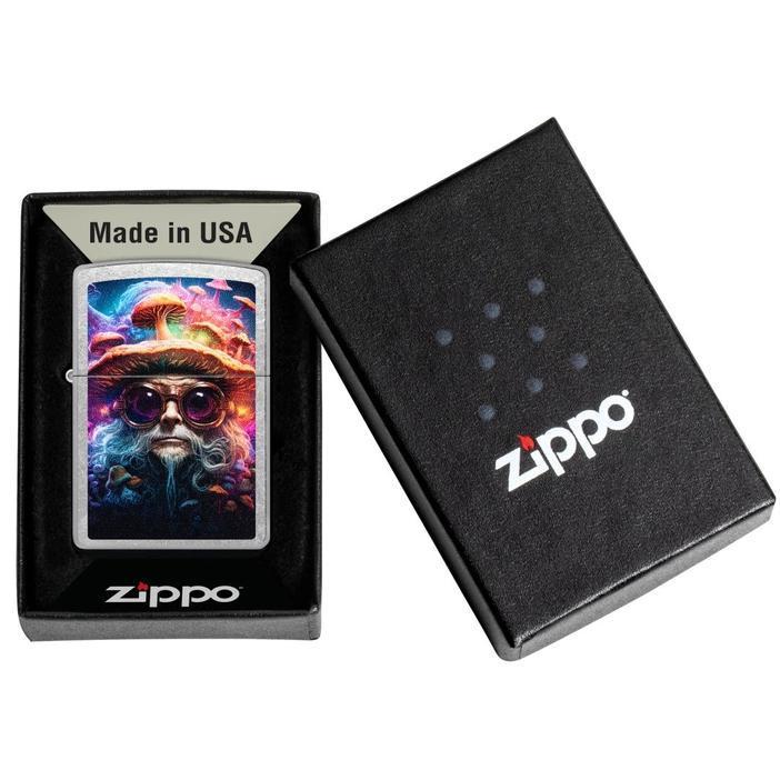 Zippo Mushroom Man Design Street Chrome Windproof Lighter