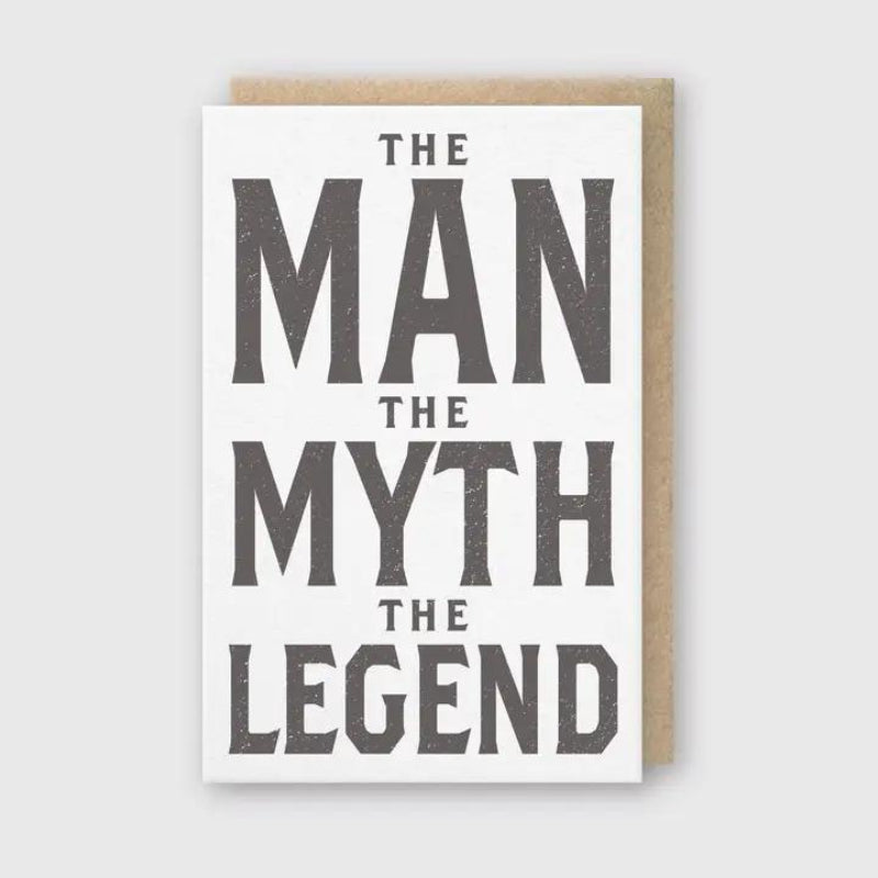 Pike Street Press Man Myth Legend Card | 5.33x 3.45
