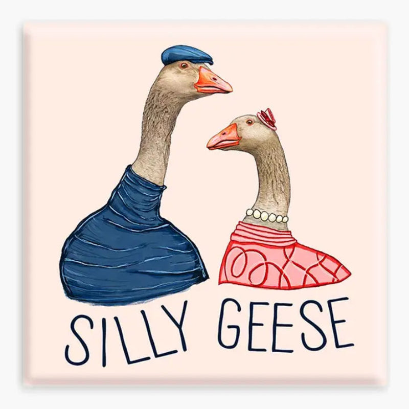 Nice Enough Sticker Silly Geese Magnet