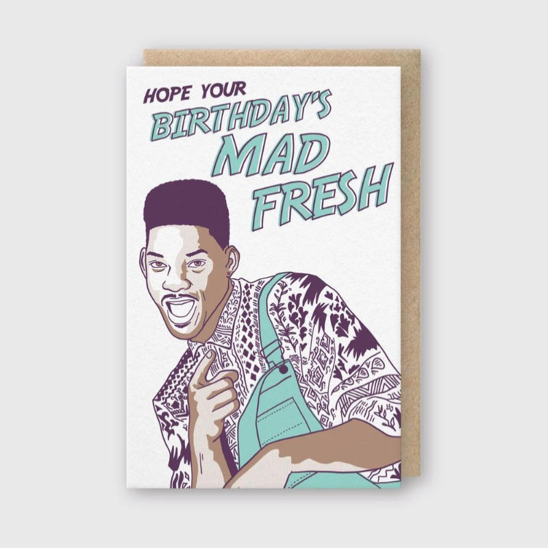 Pike Street Press Letterpress Birthday Greeting Card – Mad Fresh | 5.33x 3.
45