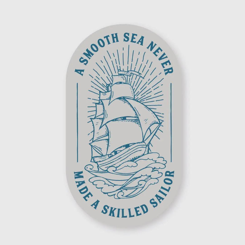 Pike Street Press Smooth Sea Skilled Sailor Sticker