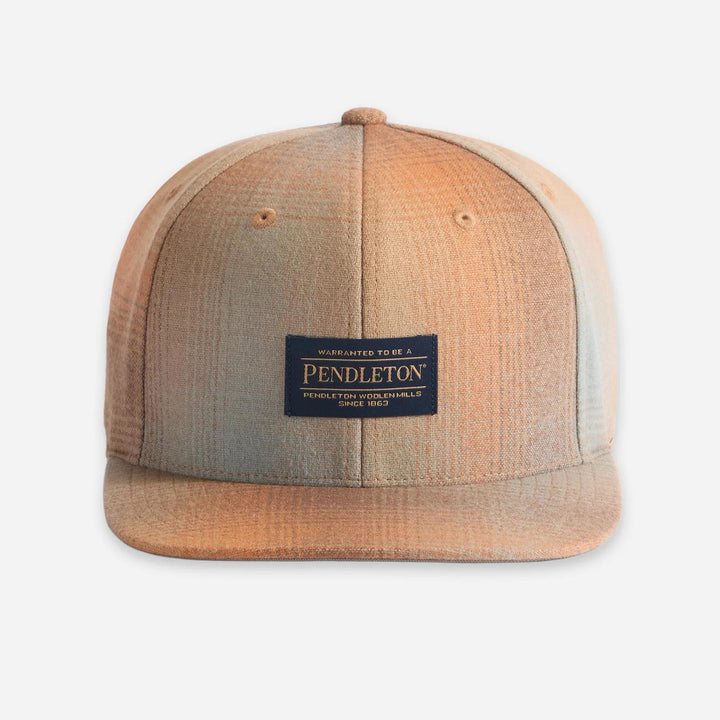Pendleton Plaid Flat Brim Hat