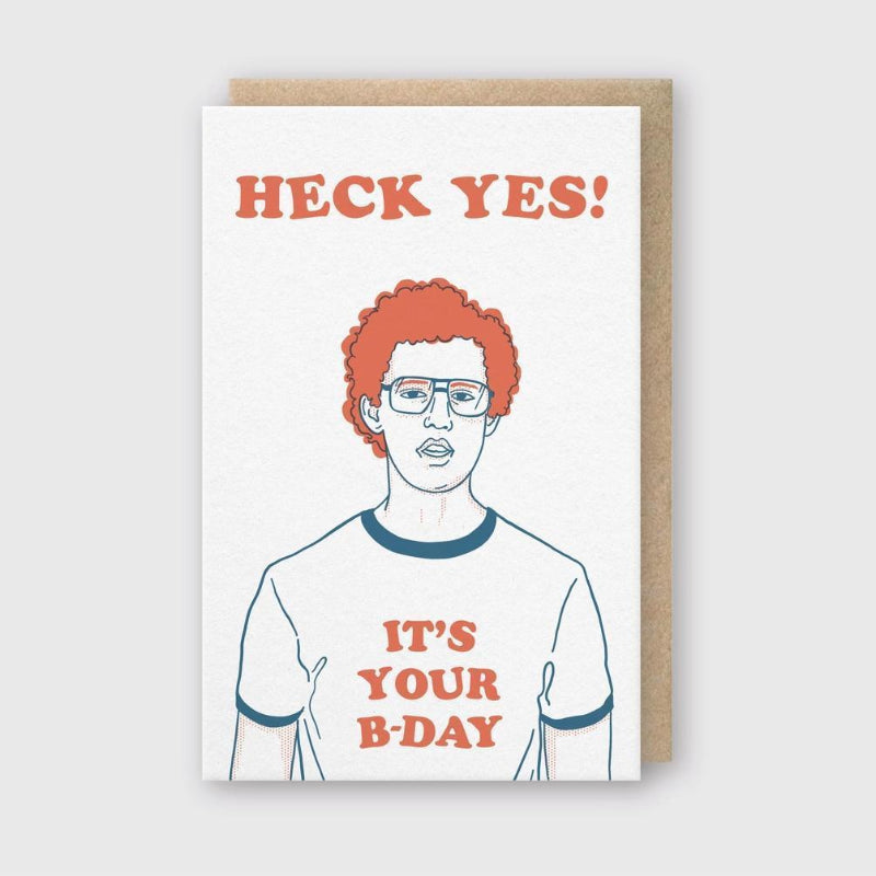 Pike Street Press Letterpress Birthday Greeting Card – Heck Yes Birthday 