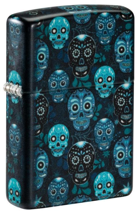 Zippo Sugar Skulls Glow in the Dark Matte Windproof Lighter