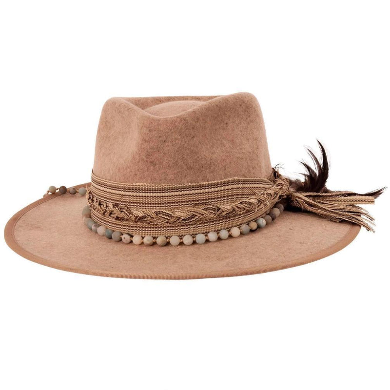 American Hat Makers Tear Drop Wool Felt Hat - Style Moonshine - Back View