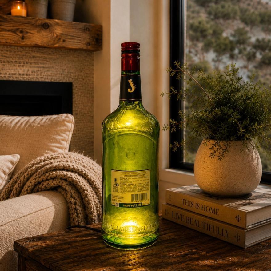 Last Call Bottle Co Jameson® Whiskey Extra Large Bottle Accent Lamp