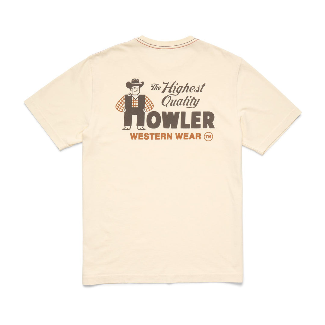 Cotton T-Shirt - Howler Western Wear : Natural