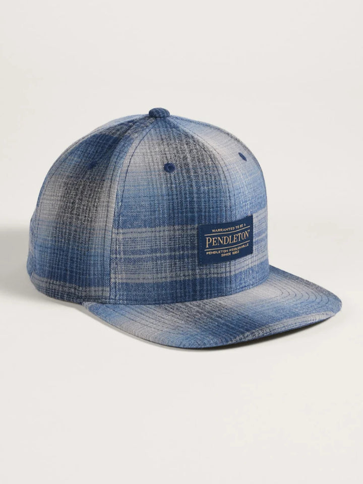 Pendleton Plaid Flat Brim Hat 