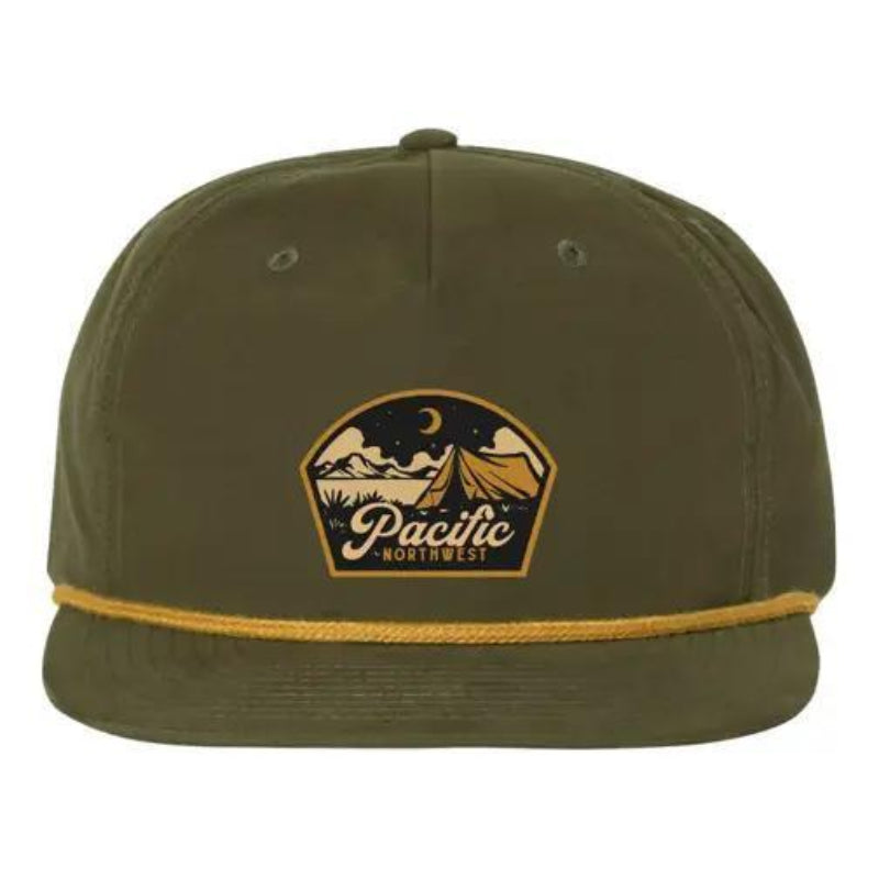 Northwest Vibes Woodland 5-Panel Hat – Olive