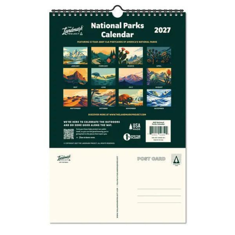 The Landmark Project 2027 National Parks Calendar
