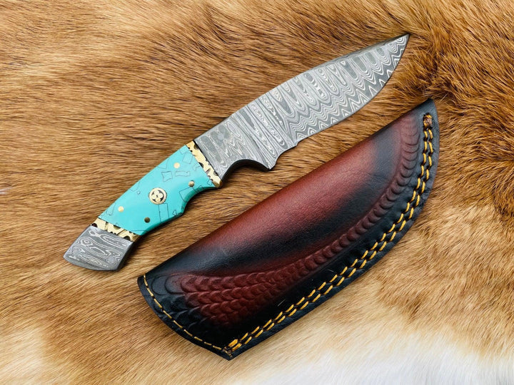 Azure Fusion Damascus Steel Utility Knife