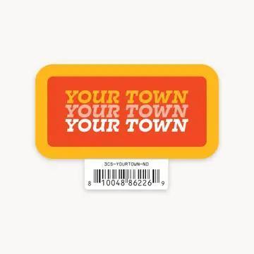 Your Town Lake Chelan Name Drop Sticker
