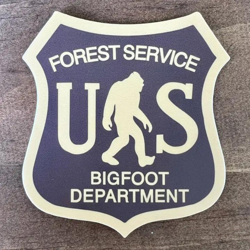 208 Tees Bigfoot Badge Sticker - Dishwasher Safe - 3in | 3-3.5 inches