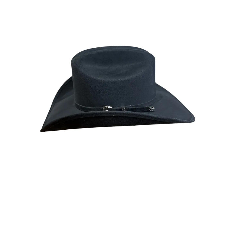American Hat Makers New Cowboy Faux Suede Hat - Style Dutch | Black