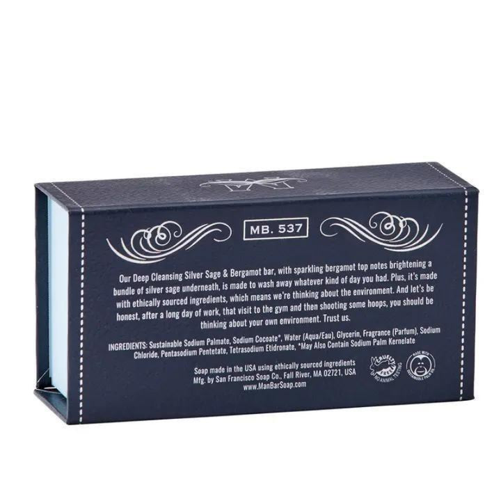 San Francisco Soap Silver Sage &amp; Bergamot Man Bar Soap