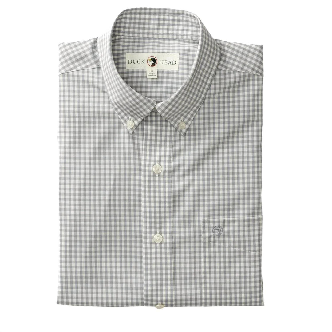 Duckhead LS Walton Performance Gingham Shirt - Ultimate Grey