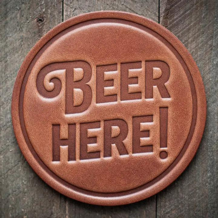Sugarhouse Leather Coaster 