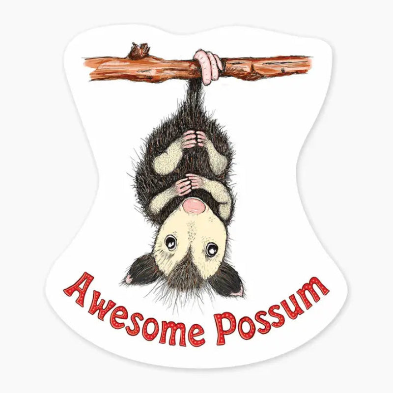 Nice Enough Sticker Possum 3" Art Sticker