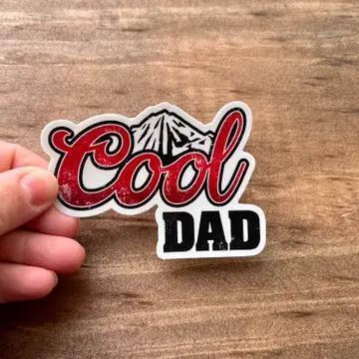 208 Tees Cool Dad Sticker - Weatherproof - Durable | 3-3.5 inches